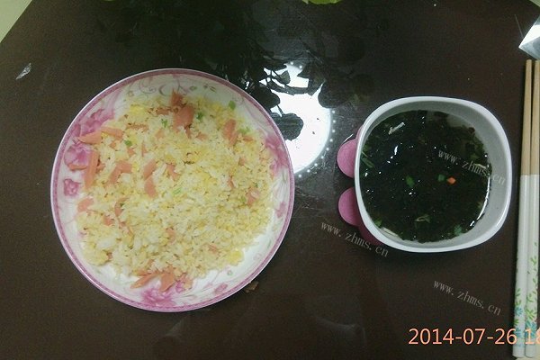 美味的金包银蛋炒饭