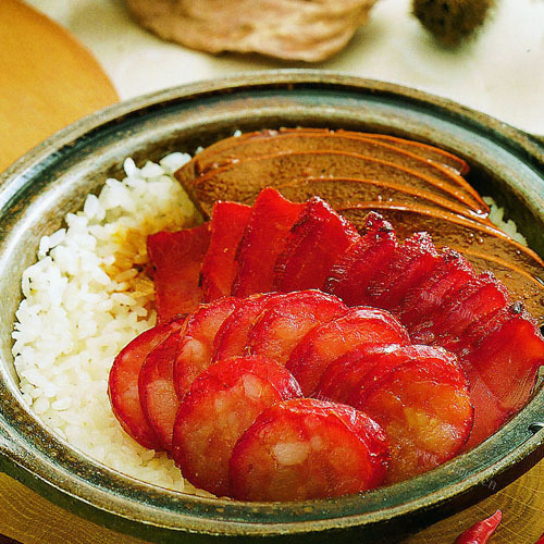 美味的香肠饭 
