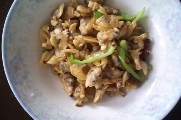 家常版爆炒蛤肉