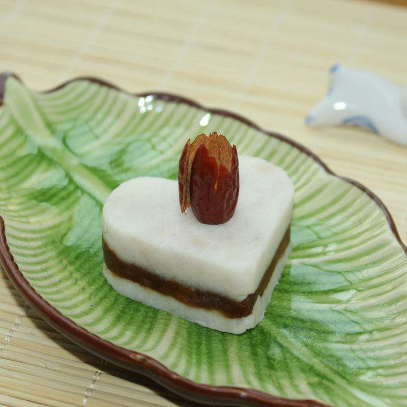 好吃的紫薯山药糕 