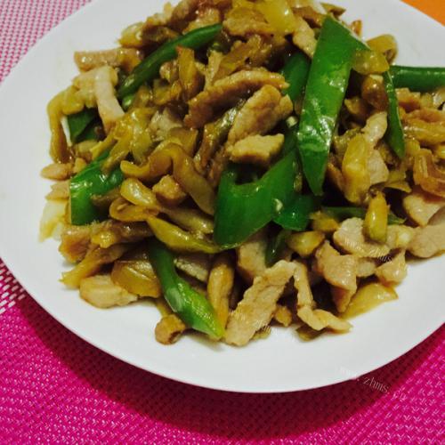 简易版-榨菜炒肉丝