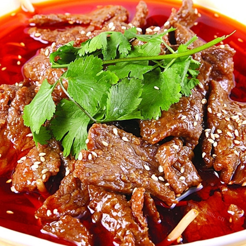 诱人的水煮牛肉