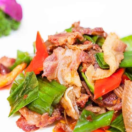 外婆教我做大葱炒肉