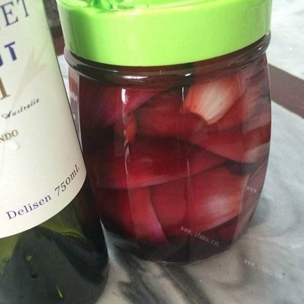 健康美味洋葱泡红酒