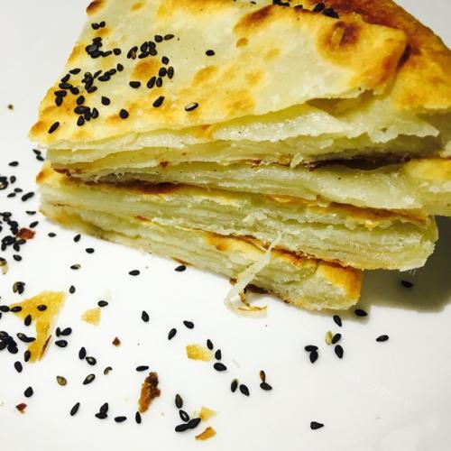美味的香酥千层饼