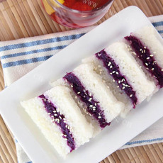 让人怀念的紫薯凉糕