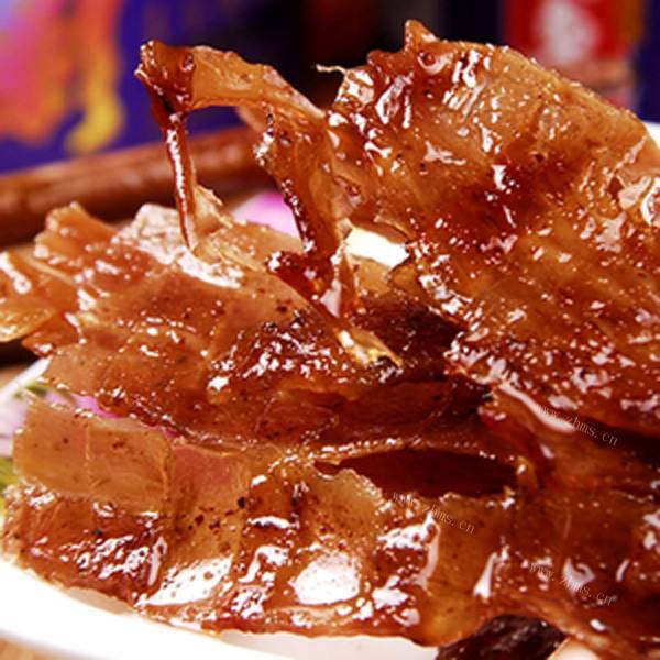 自制的灯影牛肉