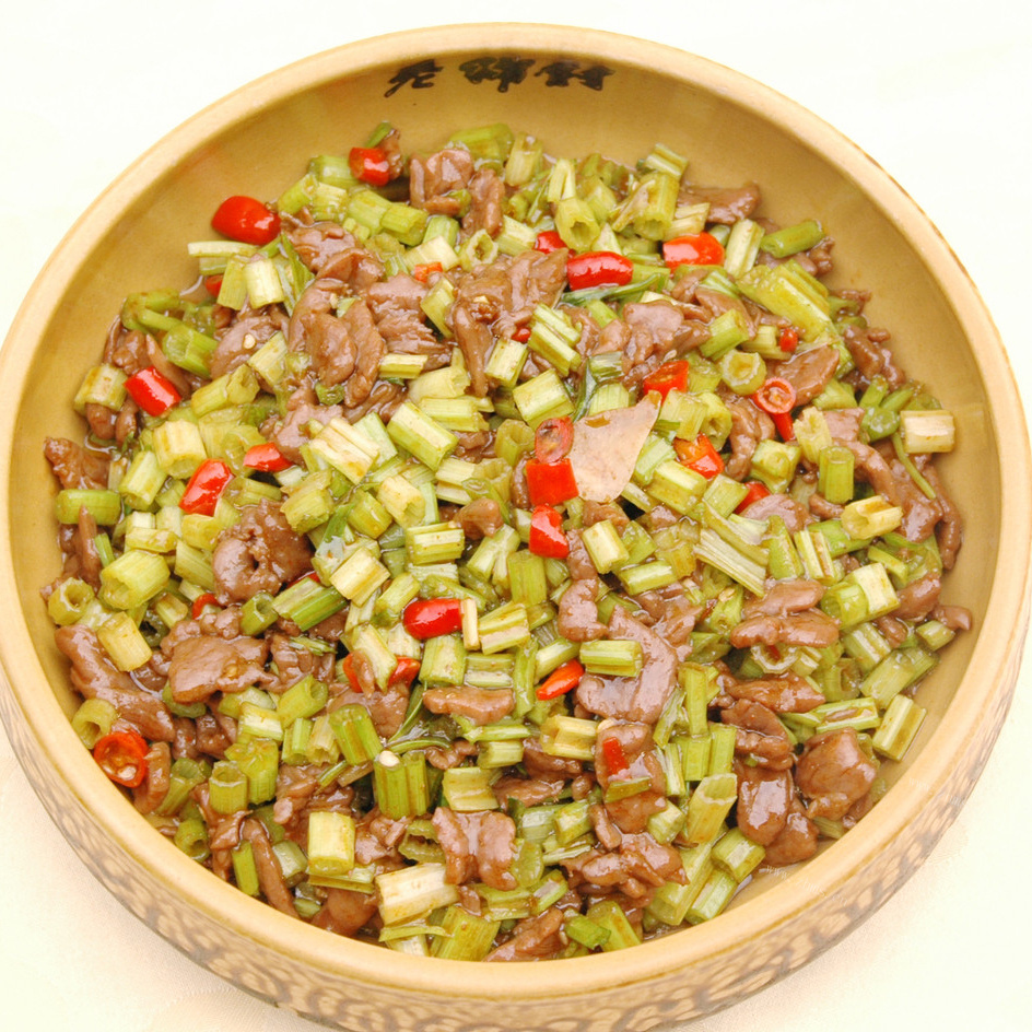 简单的酸豆角炒肉