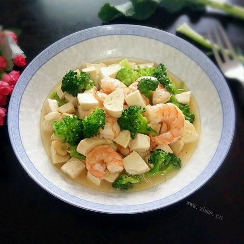 美美厨房之虾仁豆腐