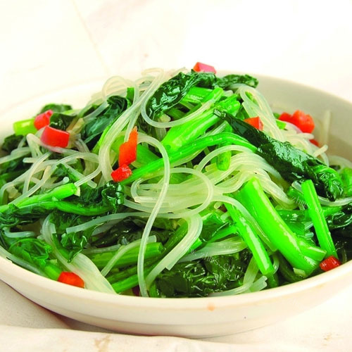 香口的菠菜拌粉丝