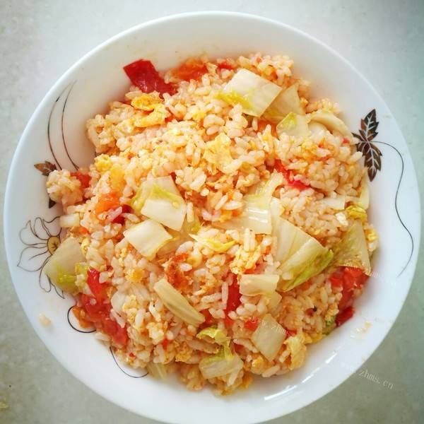 番茄蛋炒饭的做法