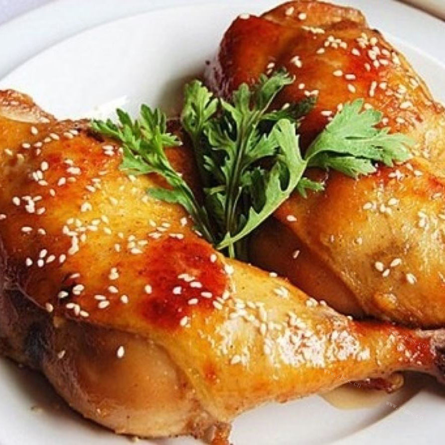 咸鲜的微波炉烤鸡腿