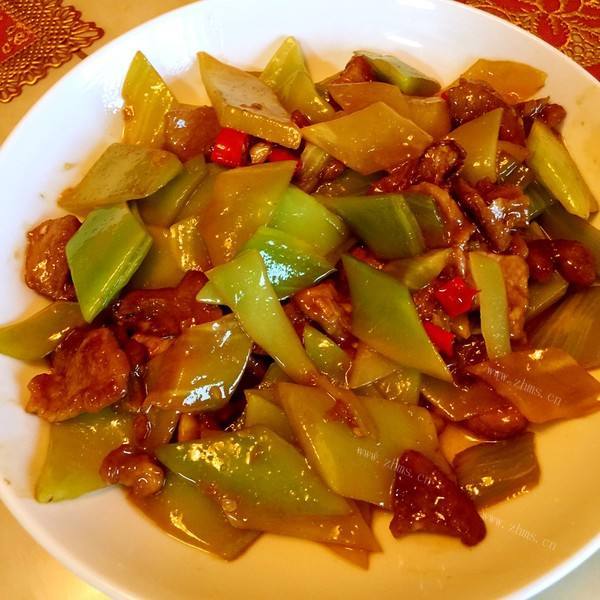 独特的莴笋炒肉
