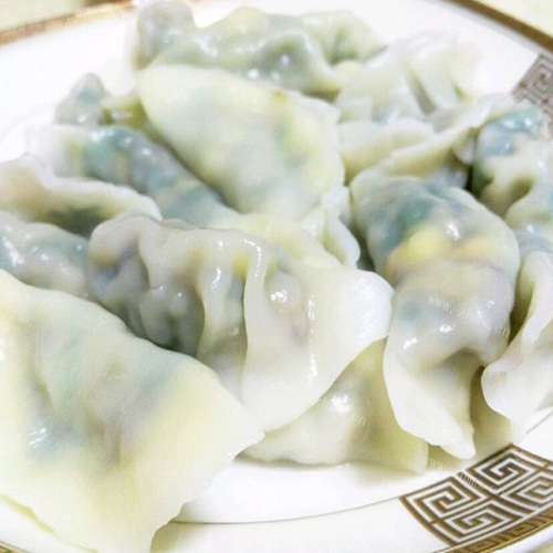 口感丰厚的韭菜猪肉馅饺子