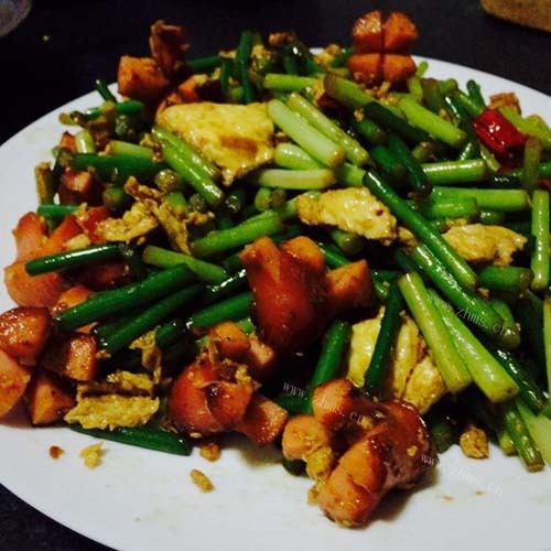 美味的豆瓣酱炒鸡蛋