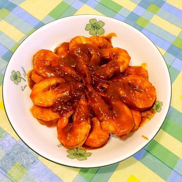 营养的茄汁大虾