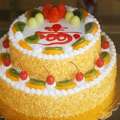 趣味双层生日蛋糕