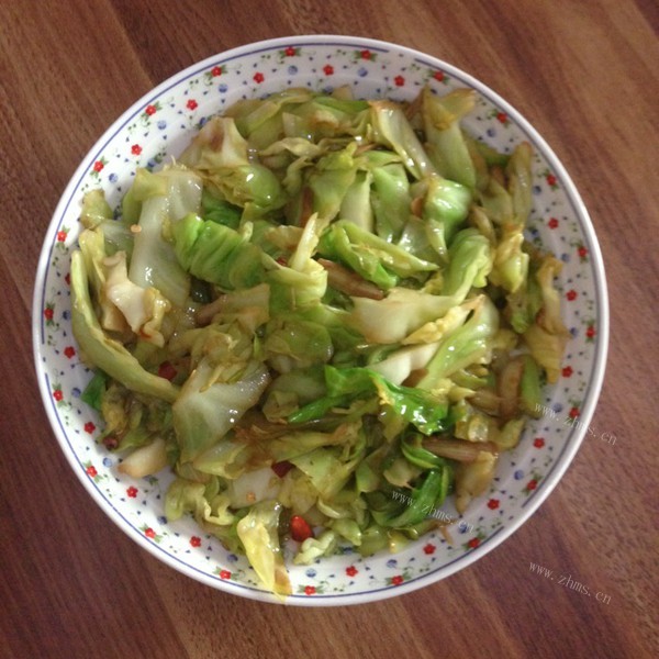 美味营养的炒包菜