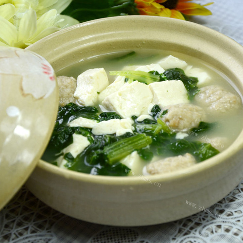 美味鸡汤炖豆腐