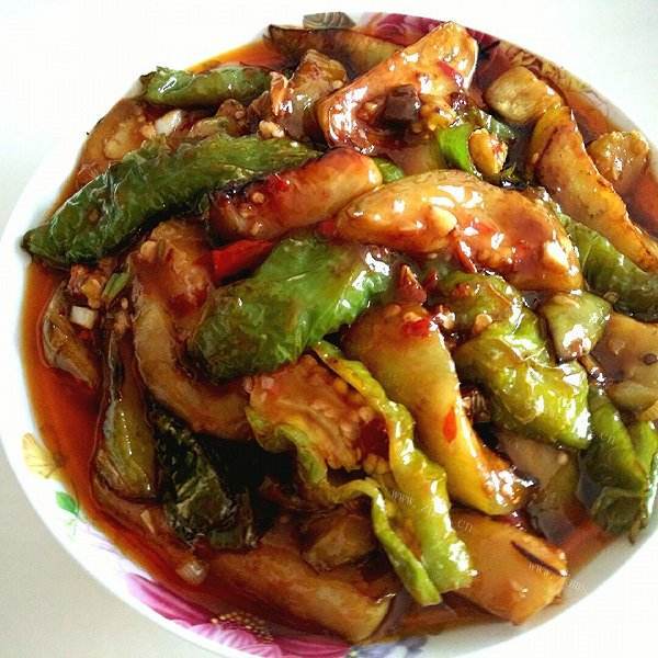 少油肉片烧茄子