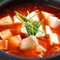 香辣的韩国泡菜汤