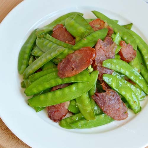 「DIY美食」荷兰豆炒腊肠