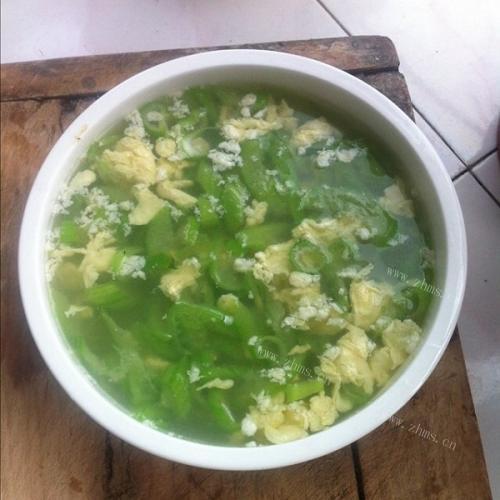 香气逼人的丝瓜鸡蛋汤