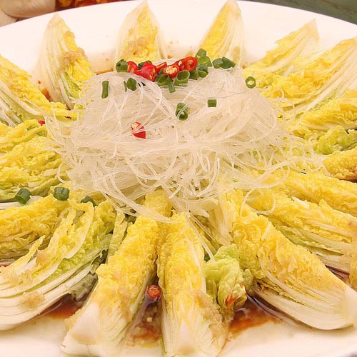 家常菜蒜蓉粉丝娃娃菜