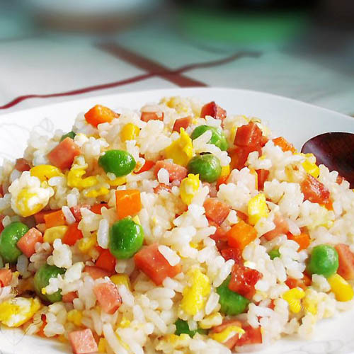 家常的什锦炒饭