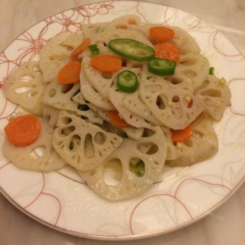 香辣炒藕片的做法