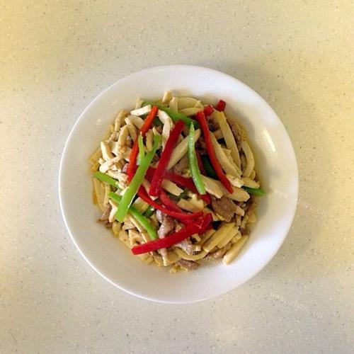 肉丝青椒炒白干