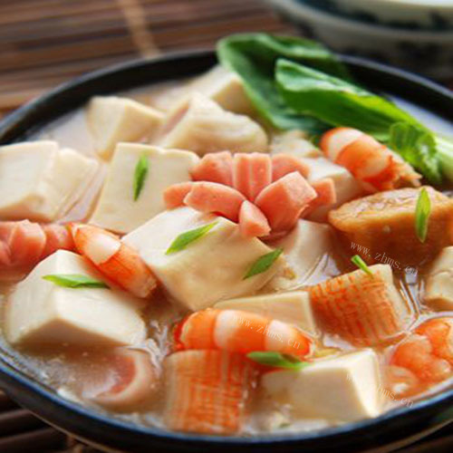 美味可口的八宝豆腐羹