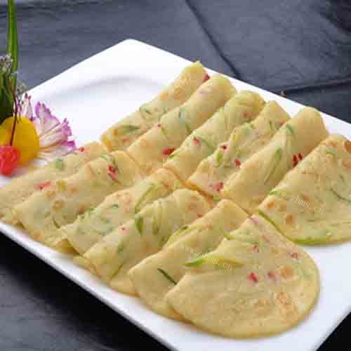 绿色食物西葫芦饼