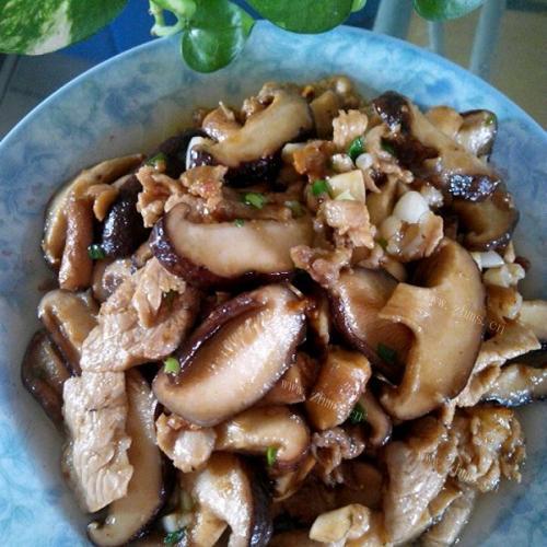 鲜香滋味的香菇炒肉的做法