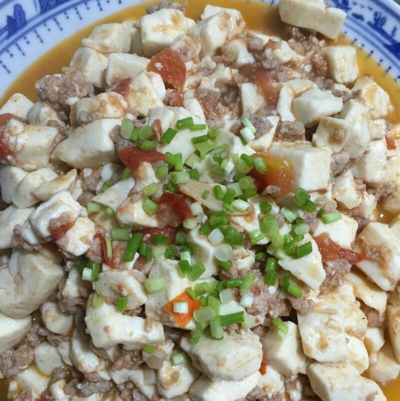 家常菜肉末豆腐