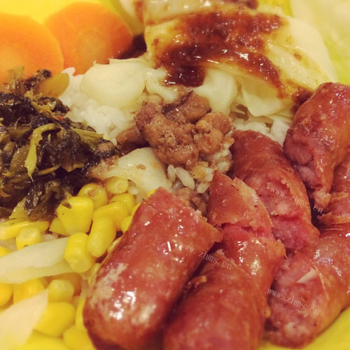 DIY美食-香肠饭