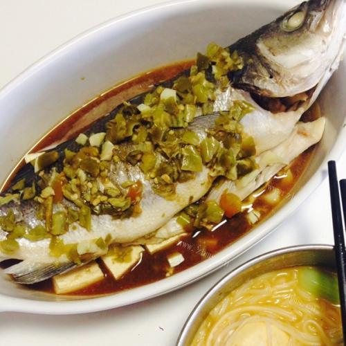 美味的微波炉蒸鱼