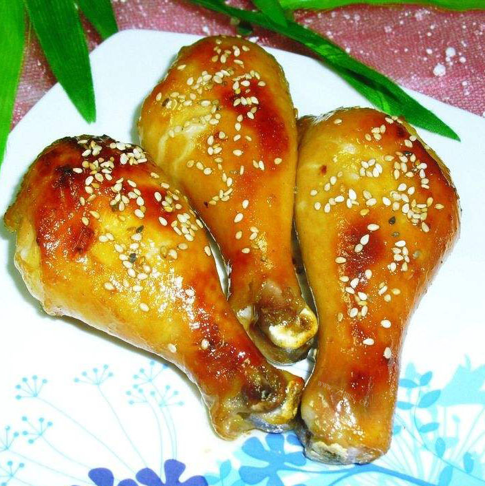 极速的微波炉烤鸡腿