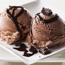 垂涎欲滴的巧克力冰淇淋