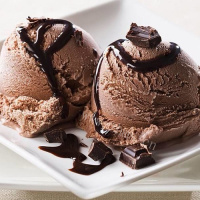 垂涎欲滴的巧克力冰淇淋