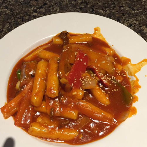 健康美食之泡菜炒年糕