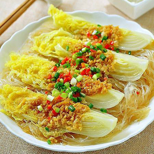 蒜蓉粉丝蒸娃娃菜
