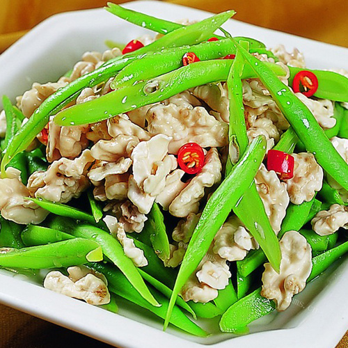 诱人的四季豆炒肉