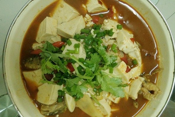 美味的黄骨鱼豆腐