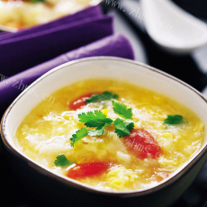 健康美味的西红柿鸡蛋疙瘩汤