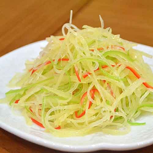 爽滑的醋熘土豆丝