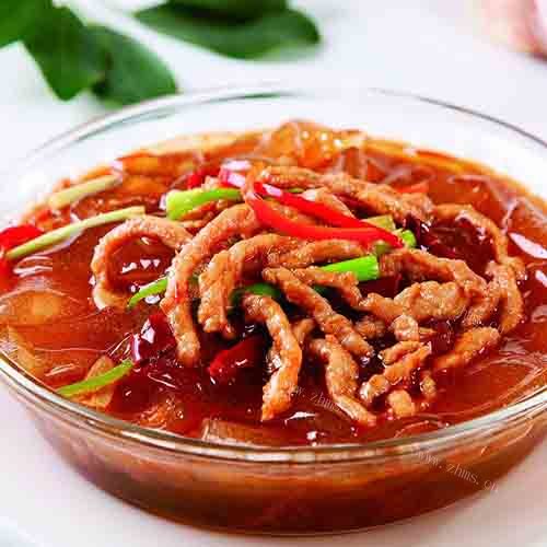 好吃的拉皮肉丝