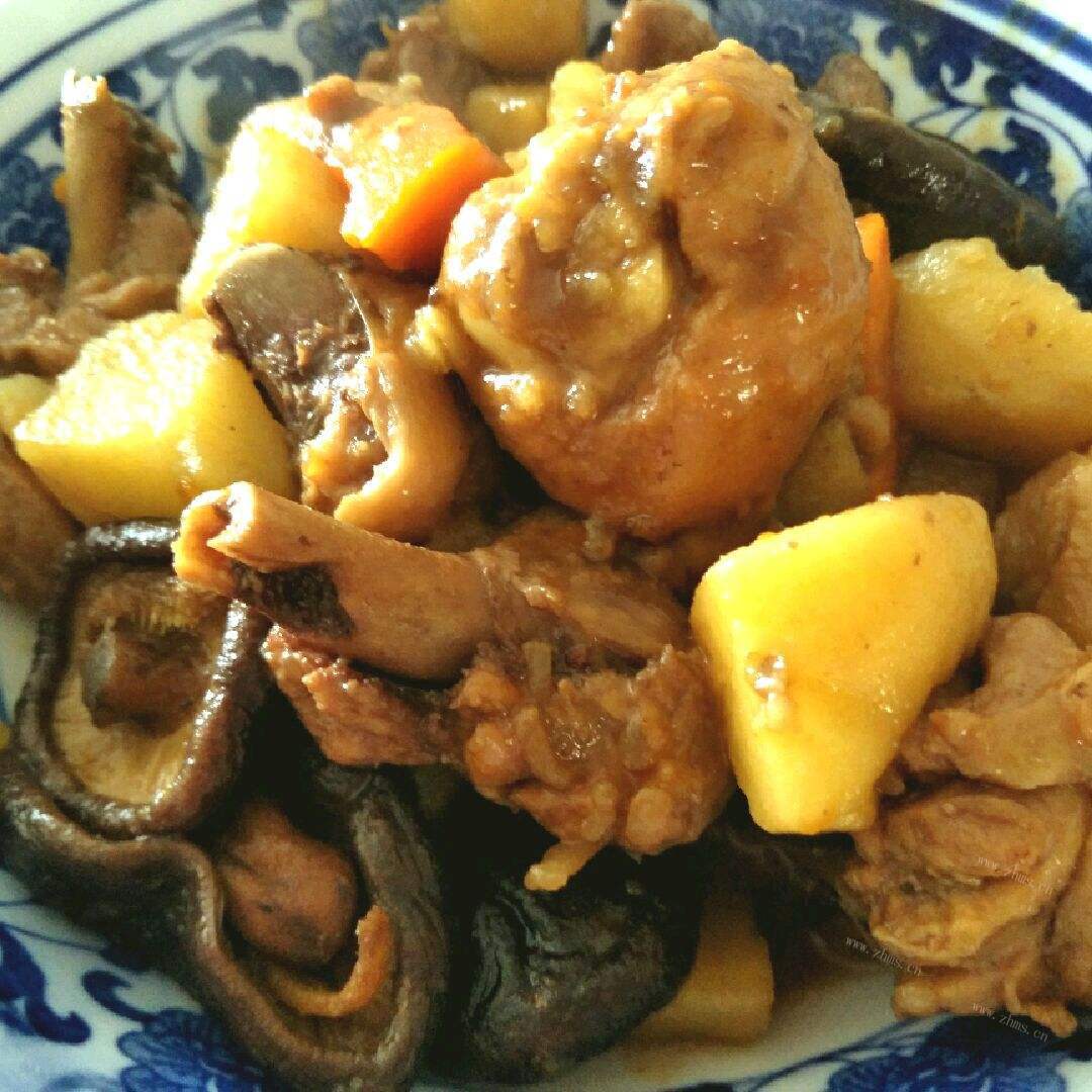 美味的香菇鸡腿