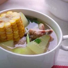 美味的冬瓜玉米排骨汤