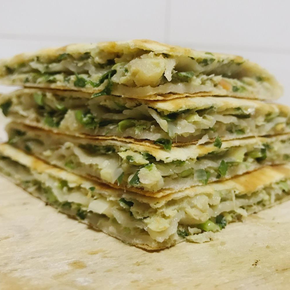 卖相不错的韭菜肉饼
